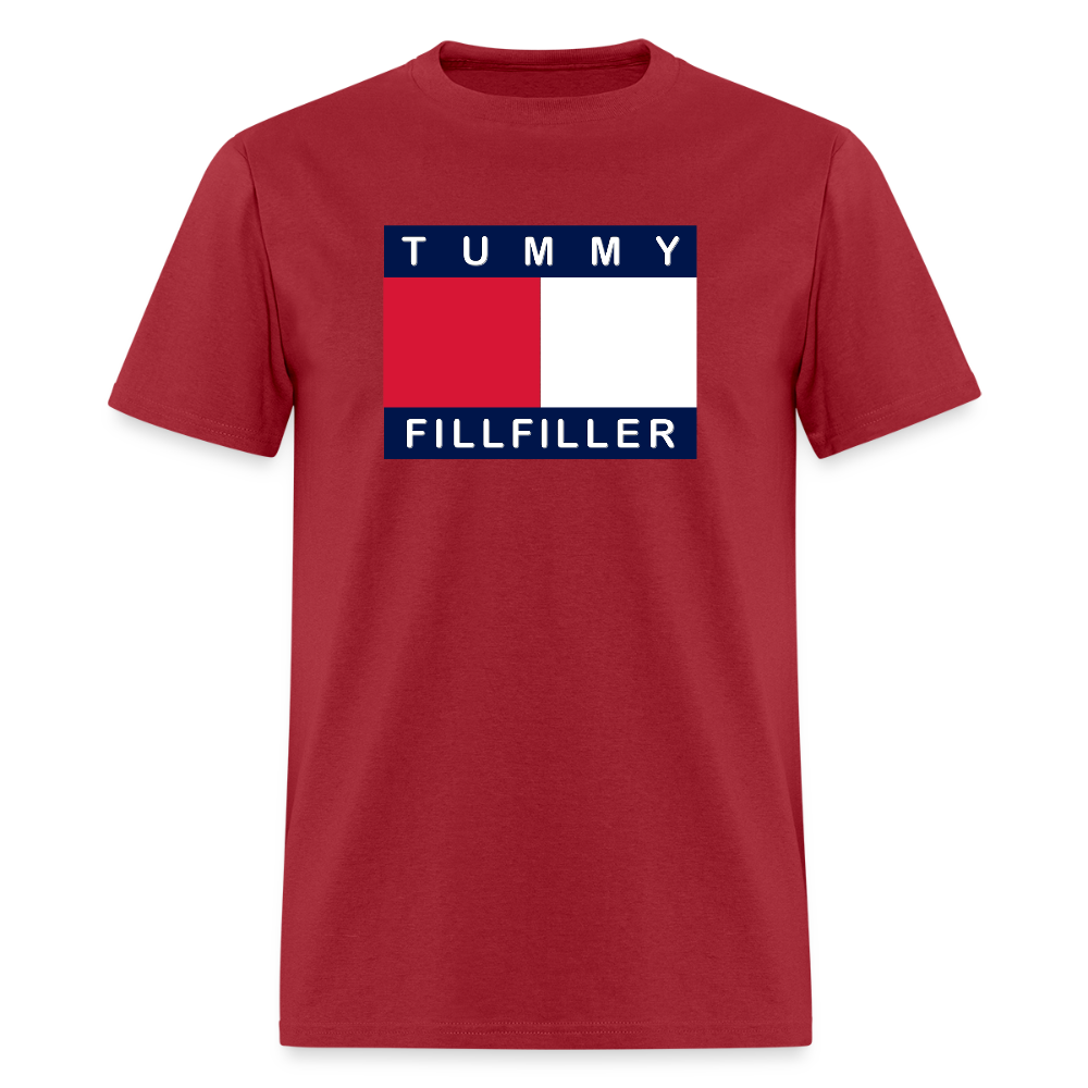 Tummy Fillfiller Shirt, Funny Foodie Shirt, Tummy Fillfiller, Food Shirt, Foodie Shirt, Funny Shirt, Sarcastic Shirt, Foodie Gift, Food Gift - dark red