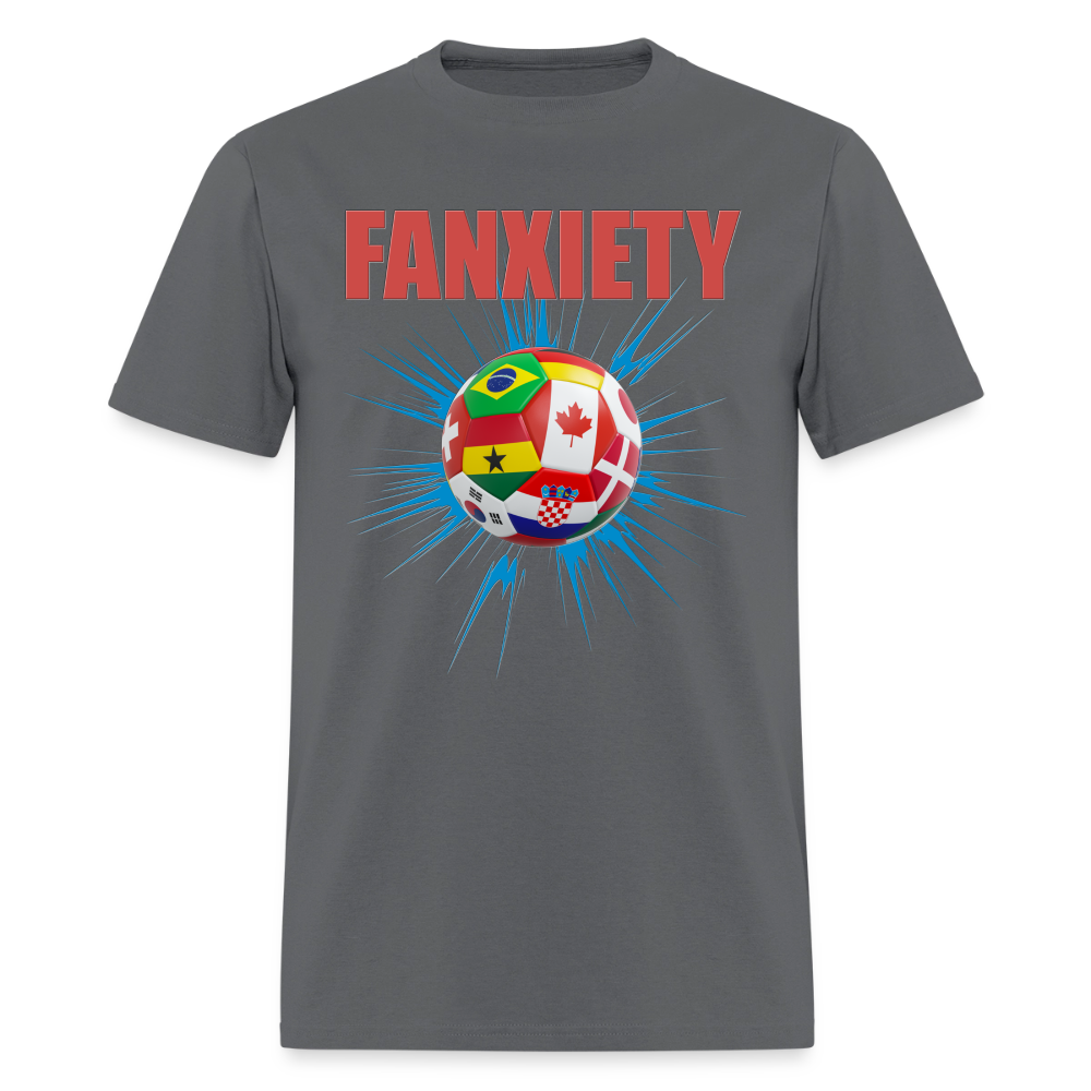 Fanxiety Shirt, Faniety, Soccer Fan Shirt, North American World Cup, World Cup 2026, Soccer Shirt, World Cup, Football Shirt, 2026 World Cup Shirt, Game Day Shirt, World Cup Trophy - charcoal