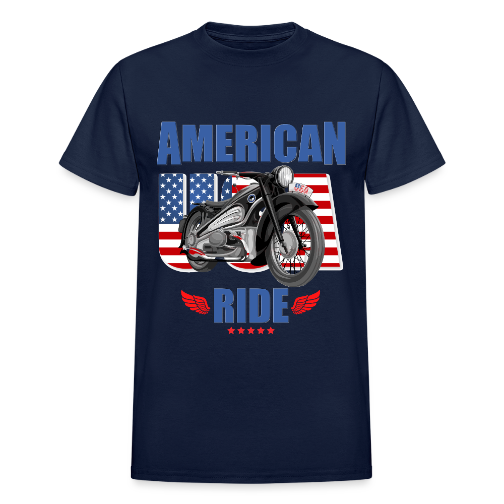 American Ride Shirt, Motorcycle Shirt, Biker Shirt, Motorcycle Gift, Motorcycle Tshirt, Motorcycle Shirts, Motorcycle T Shirt, Biker Shirts - navy