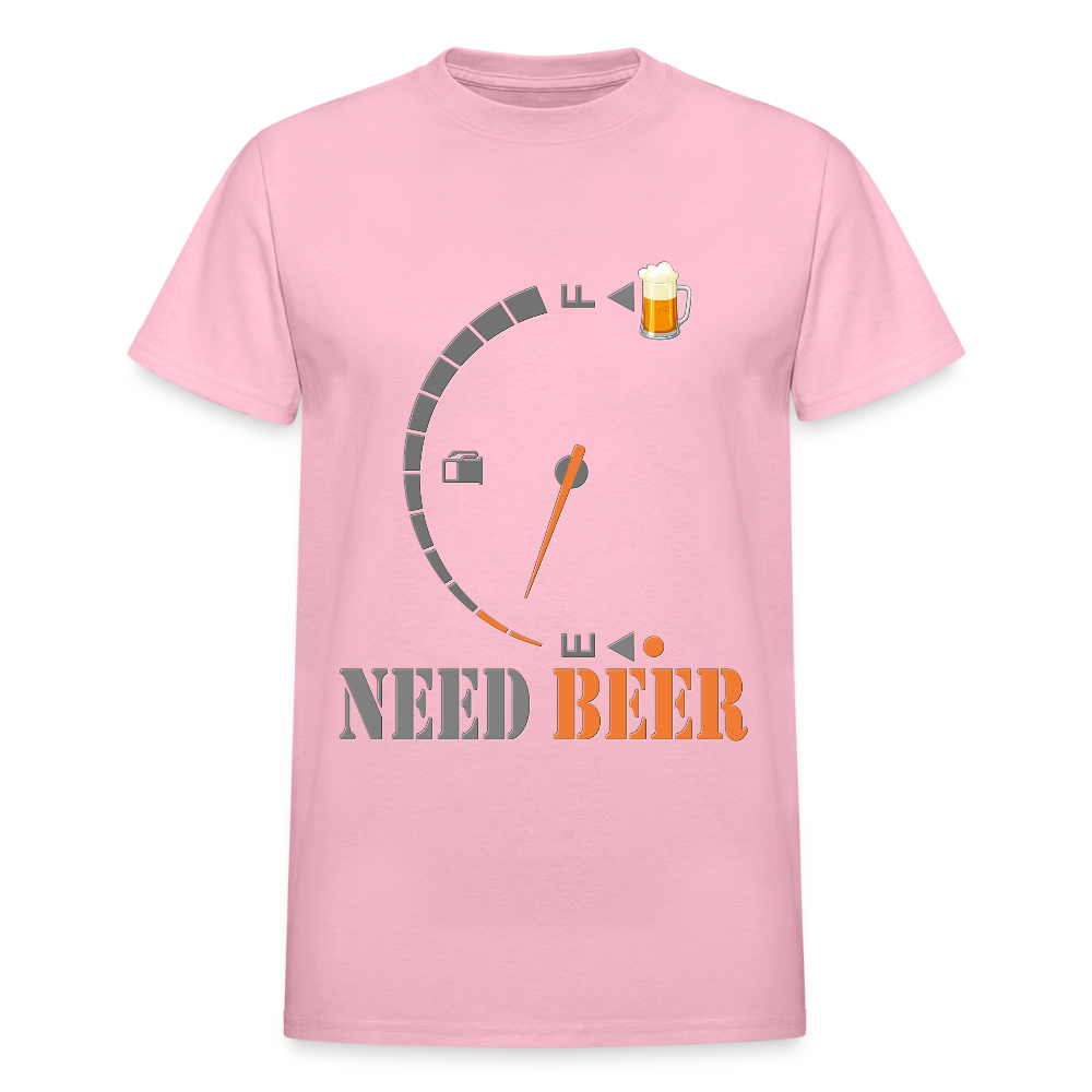 I Need Beer Shirt, Fuel Gauge Shirt, Beer Froth, Funny Beer Lovers, Beer Lovers Shirt, I Need Beer, Funny Drinking Shirt, Beer Humor Shirt - light pink