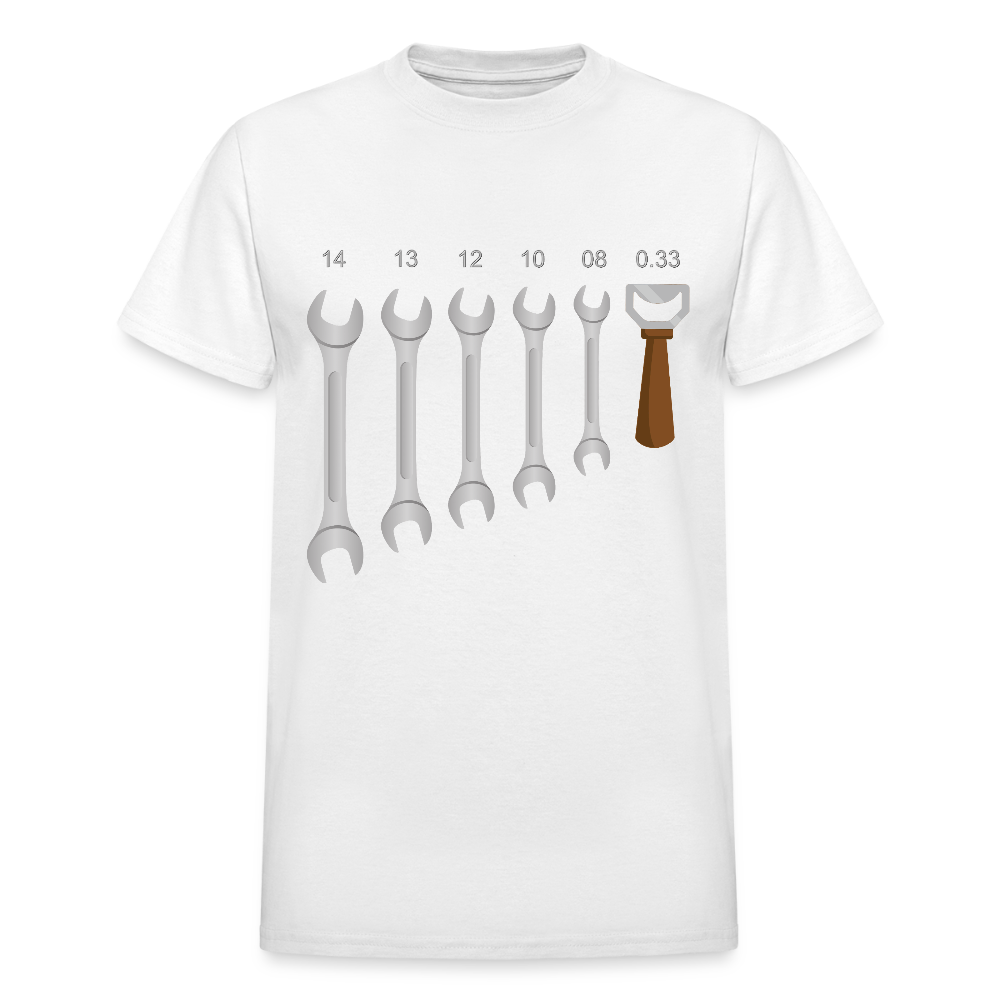 Mechanic Shirt, Wrench Shirt, Handyman Gift, Sarcastic Shirt, Tools Shirt, Dad Gift, Engineer Gift, Car Shirt, Bottle Opener Shirt, Gifts For Him, - white