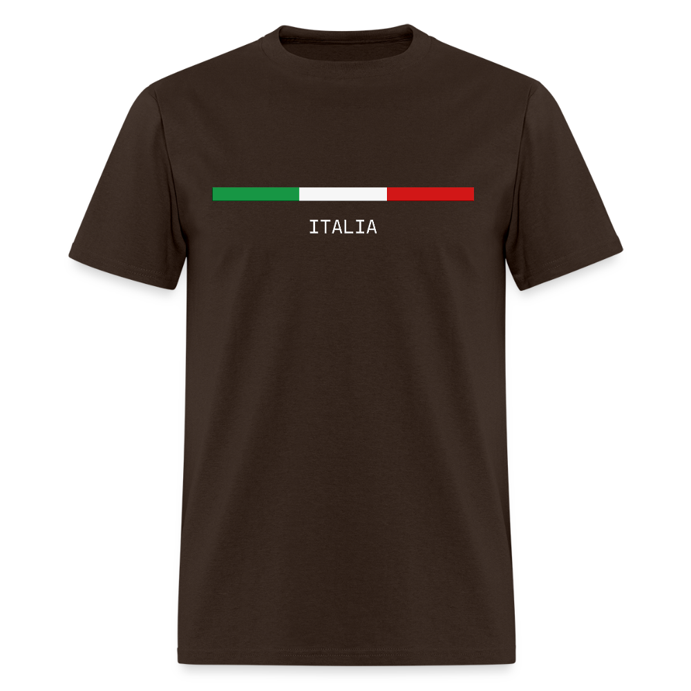 Italia T-Shirt, Italian Flag shirt, Italian Gift Idea, Italy T-shirt, Great Gift for Dad, Birthday Gift idea, Father Day Gift, Mothers Day Gift, Gift For Him, Gift For Her, Italy Gift Idea - brown