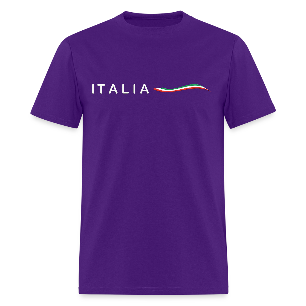 Italia Swirl Flag Shirt, Italia T-Shirt, Italian Flag shirt, Italian Gift Idea, Italy T-shirt, Great Gift for Dad, Birthday Gift idea, Father Day Gift, Mothers Day Gift, Gift For Him, Gift For Her, Italy Gift Idea - purple
