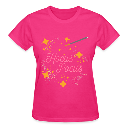 Hocus Pocus, Halloween, Witches, Witch, Sanderson sisters, Movies, Spell, Winifred, Winifred Sanderson, Fall, Funny, i put a spell on you, Mary Sanderson, movie, October, Women's V-Neck T-Shirt. - fuchsia