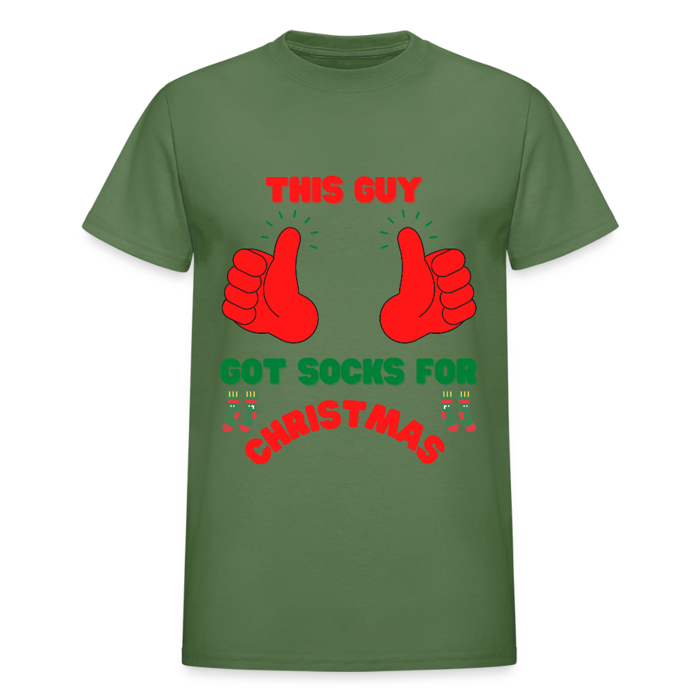 This Guy Got Socks For Christmas Shirt, Christmas Gifts, Holiday Party, Funny Christmas Shirt, Family Christmas Shirts, Funny Holiday, Christmas Socks Tee, This Guy Christmas Shirt - military green