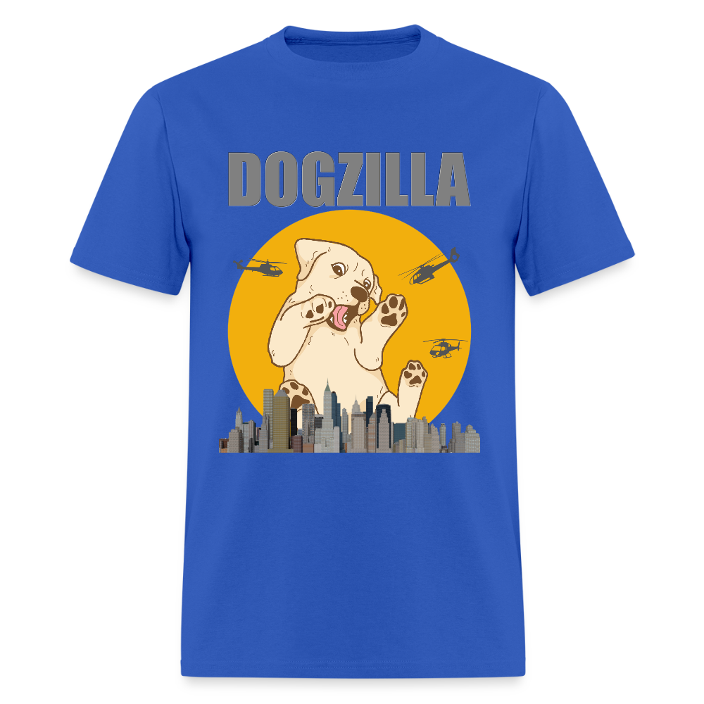 Dogzilla Shirt, Dog Lover Shirt, Funny Dog Lover Shirt, Dog Shirt, Helicopter, Big Apple City, Dog Dad Shirt, Dog Mom Shirt - royal blue