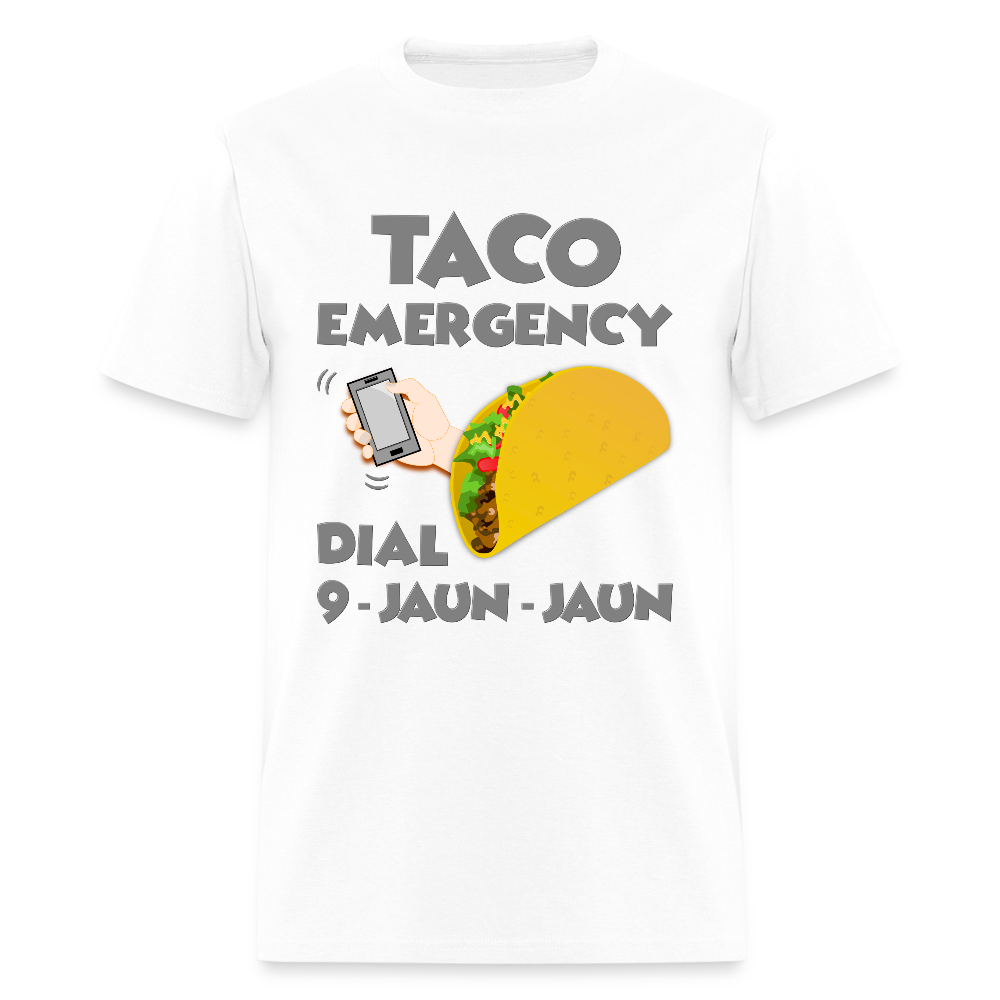 Taco Emergency Dial 9 Juan Juan, Taco Emergency Call Dial 9 Juan Juan, Taco Lover Shirt, Taco Gift Lover, Taco Gift Idea, Funny Shirt - white