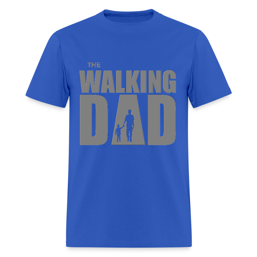 Father's Day Gift For Him The Walking Dad T Shirt New Dad To Be Funny Baby Shower Gift father day Dad Shirt Gift Funny Christmas Baby Gift - royal blue