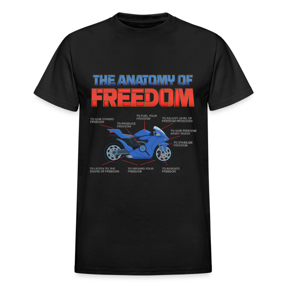 The Anatomy Of Freedom Shirt, Motorcycle Gift, Biker Lover Gift, Gift For Biker, Motor Cross, Motorcycle Anatomy - black