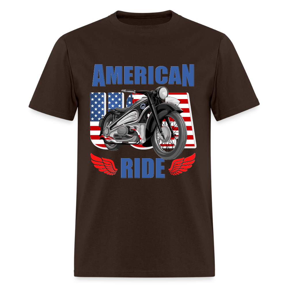 Motorcycle Gift, American Ride Shirt, Motorcycle Shirt, Biker Shirt, Motorcycle Tshirt, Motorcycle Shirts, Motorcycle T Shirt, Biker Shirts - brown
