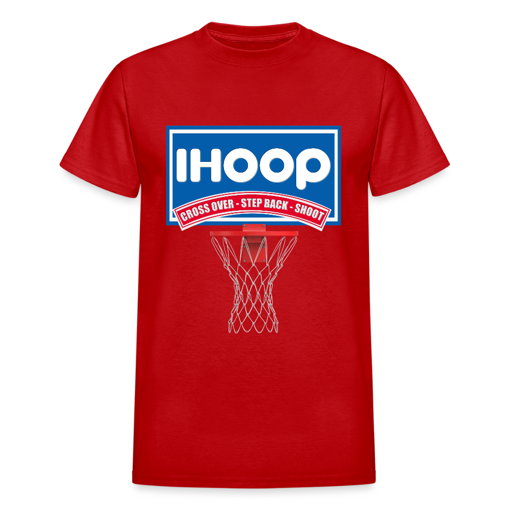 Basketball Shirt, Basketball Shirt SVG, IHOOP, Cross Over, Step Back, Shoot, Basketball Player, Basketball Mom, Basketball Dad, Basketball Clipart, Basketball PNG, IHO - red