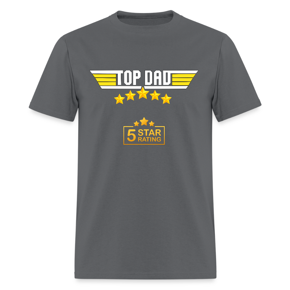Gift For Dad, Fathers Day Gift, Top Dad Shirt, Top Dad T-Shirt, Funny Dad Shirt, Gift For Husband, Best Dad Shirt, Fathers Day Gift Idea - charcoal