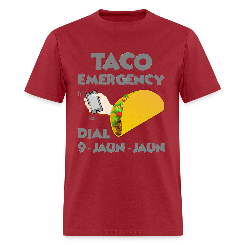 Taco Emergency Dial 9 Juan Juan, Taco Emergency Call Dial 9 Juan Juan, Taco Lover Shirt, Taco Gift Lover, Taco Gift Idea, Funny Shirt - dark red