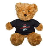 Christmas Teddy Bear, Merry Christmas Bear, Happy New Year, Xmas Teddy Bear, Xmas Bear, NYE Bear, Christmas Gift, Xmas Gift Idea - black