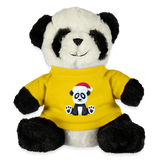 Christmas Panda Bear, Merry Christmas Panda, Happy New Year, Xmas Panda Bear, Xmas Panda, Nye Panda Bear, Christmas Gift, Xmas Gift Idea - yellow