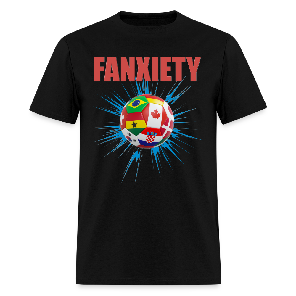 Fanxiety Shirt, Faniety, Soccer Fan Shirt, North American World Cup, World Cup 2026, Soccer Shirt, World Cup, Football Shirt, 2026 World Cup Shirt, Game Day Shirt, World Cup Trophy - black