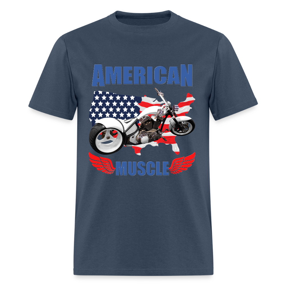 American Muscle Shirt, Motorcycle Shirt, Biker Shirt, Motorcycle Gift, Motorcycle Tshirt, Motorcycle Shirts, Motorcycle T Shirt, Biker Shirts -  blue dusk