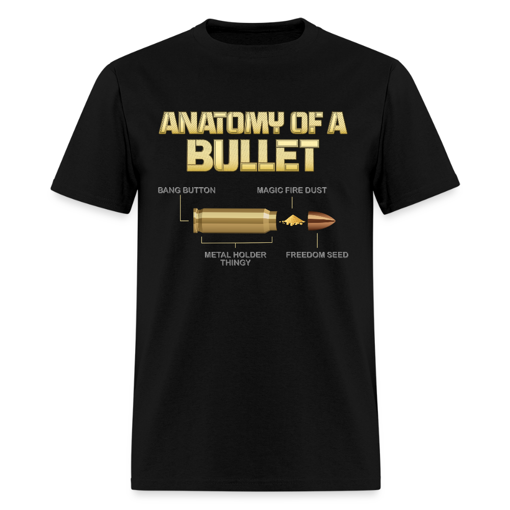 Gun Lover Gift, Anatomy Of A Pew Bullet Gun Shirt, Funny Bullet Gun, Gun Lover, Veteran Gift, Pew T-shirt, - black