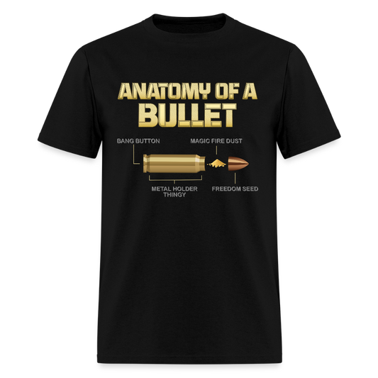 Gun Lover Gift, Anatomy Of A Pew Bullet Gun Shirt, Funny Bullet Gun, Gun Lover, Veteran Gift, Pew T-shirt, - black