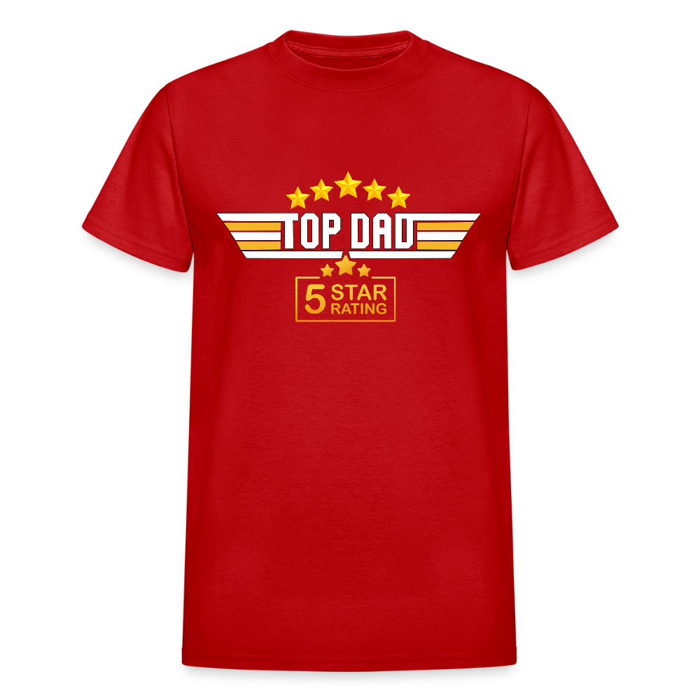 Gift For Husband, Gift For Dad, Fathers Day Gift, Top Dad Shirt, Top Dad T-Shirt, Funny Dad Shirt, Best Dad Shirt, Fathers Day Gift Idea - red