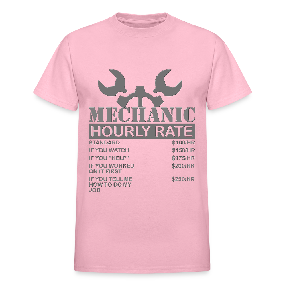 Mechanic Gift, Mechanic Hourly Rate Shirt, Gifts for Mechanics, Mechanic T-Shirt, Car Mechanic, Funny Mechanic Hourly Rate, Mechanic Tee - light pink