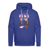 Adult Humor Shirt, The Shocker Symbol Hoodie, Inappropriate adult sexual humor, 2 in the pink, 1 in the stink, butt play anal joke, Two, One - royal blue