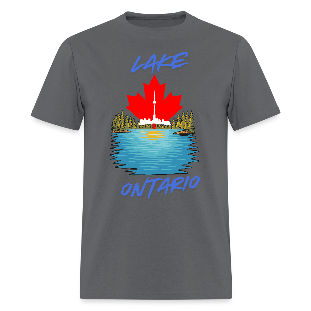 Lake Ontario Shirt, Lake Shirt, Lake Lover Shirt, Canada Lakes Shirt,  Ontario Gift,  CN Tower Shirt, Funny Lake Shirt, Lake Lover, Lake Ontario Gift - charcoal