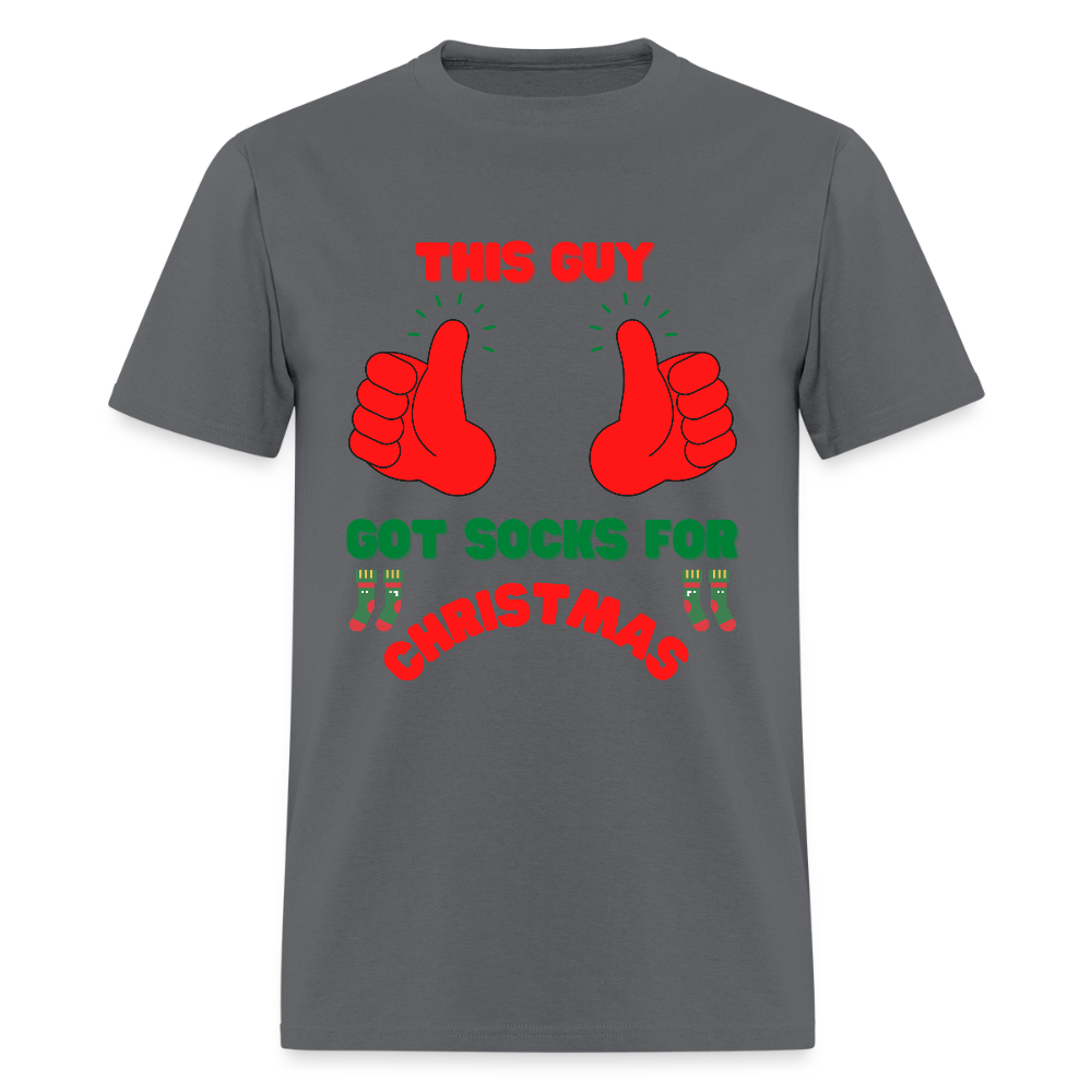 This Guy Got Socks For Christmas Shirt, Christmas Gifts, Holiday Party, Funny Christmas Shirt, Family Christmas Shirts, Funny Holiday, Christmas Socks Tee, This Guy Christmas Shirt - charcoal