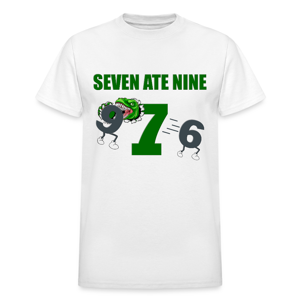 Seven Ate Nine, Funny Math Shirt, Seven Eight Nine, 7 ate 9, 7 8 9, Math, Mathematics, Science, Funny Geeks Shirt, Math Teacher Shirt - white