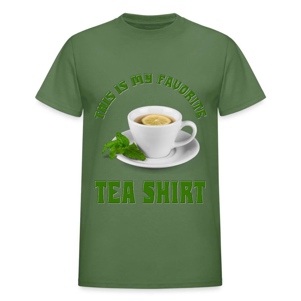 Tea T-Shirt, This Is My Favorite Tea Shirt, Funny Tea Shirt, Adult Humor Shirt, Hilarious, Sarcastic Shirt, Funny Shirt, Tea, Tea bag, Herbal Tea Shirt, Herbal Tea Tee - military green