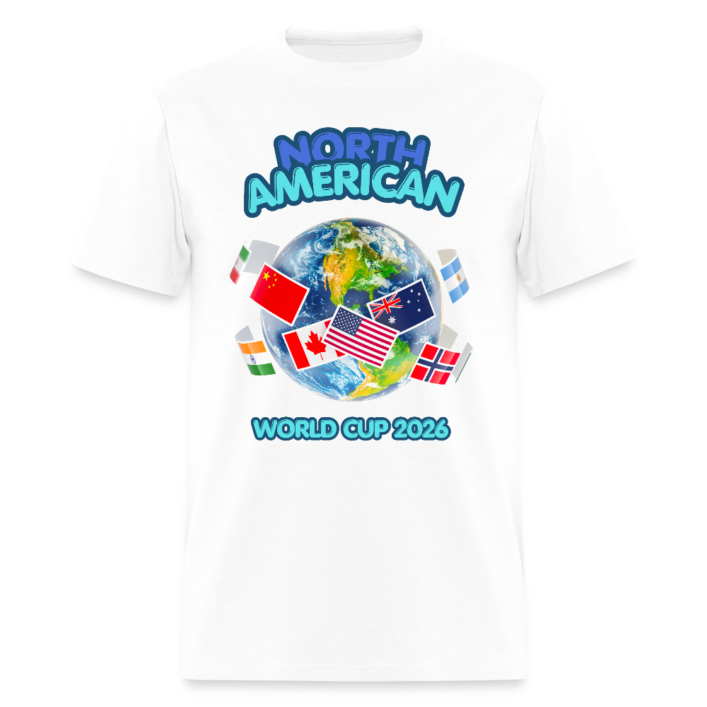 North American World Cup Shirt, World Cup 2026, Soccer Football Fans, North American World Cup, Soccer Shirt, World Cup, Football Shirt, 2026 World Cup Shirt, Game Day Shirt, World Cup Trophy - white