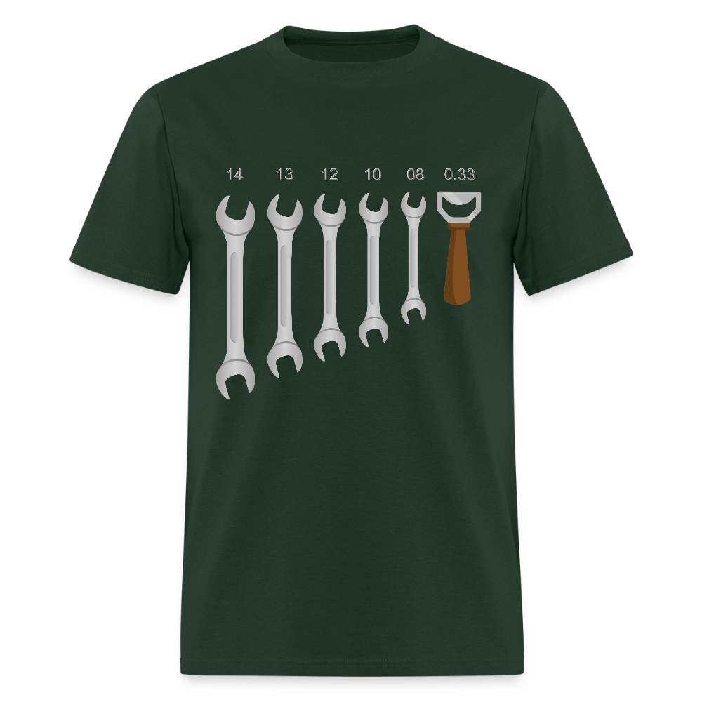 Mechanic Shirt, Wrench Shirt, Handyman Gift, Sarcastic Shirt, Tools Shirt, Dad Gift, Engineer Gift, Car Shirt, Bottle Opener Shirt, Gifts For Him, - forest green