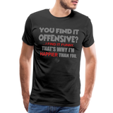 You Find It Offensive Shirt, Offensive Shirt, Adult Humor, Offensive SVG, Offensive T-Shirt, Insult Shirt, Funny Shirt, Fuck You, Funny Sayings, Gift For Him, Gift For Her, Offensive T Shirt, Gift For Dad - black