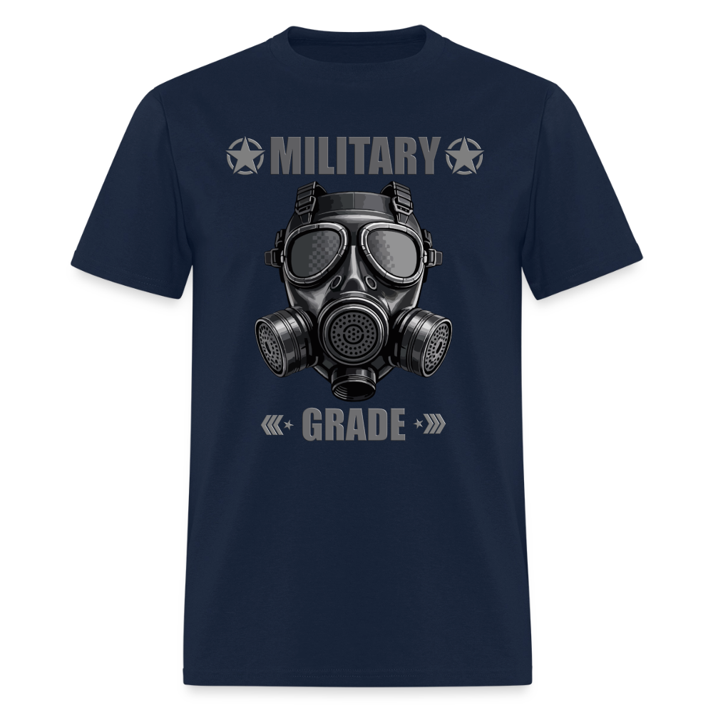 Military Grade Shirt, Gas Mask Shirt, Military Mask Shirt, Gas Gas Gas Shirt, Military Shirt, Riot Shirt, Funny Military Tee, Military Saying, Military Phrase, Military Lover Gift, Military Lover, Veteran Gift - navy