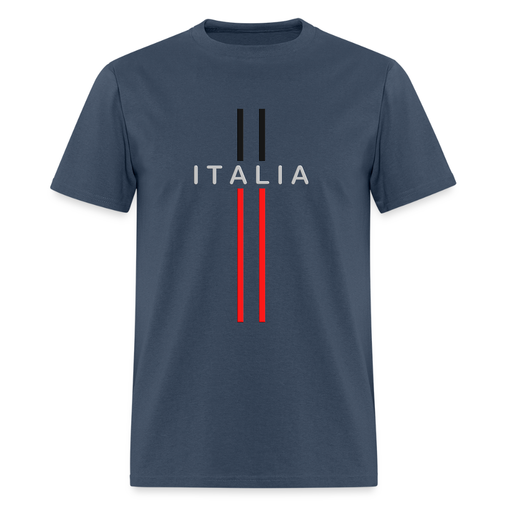 Italia Design Shirt, Italia T-Shirt, Italian Flag shirt, Italian Gift Idea, Italy T-shirt, Great Gift for Dad, Birthday Gift idea, Father Day Gift, Mothers Day Gift, Gift For Him, Gift For Her, Italy Gift Idea -  blue dusk