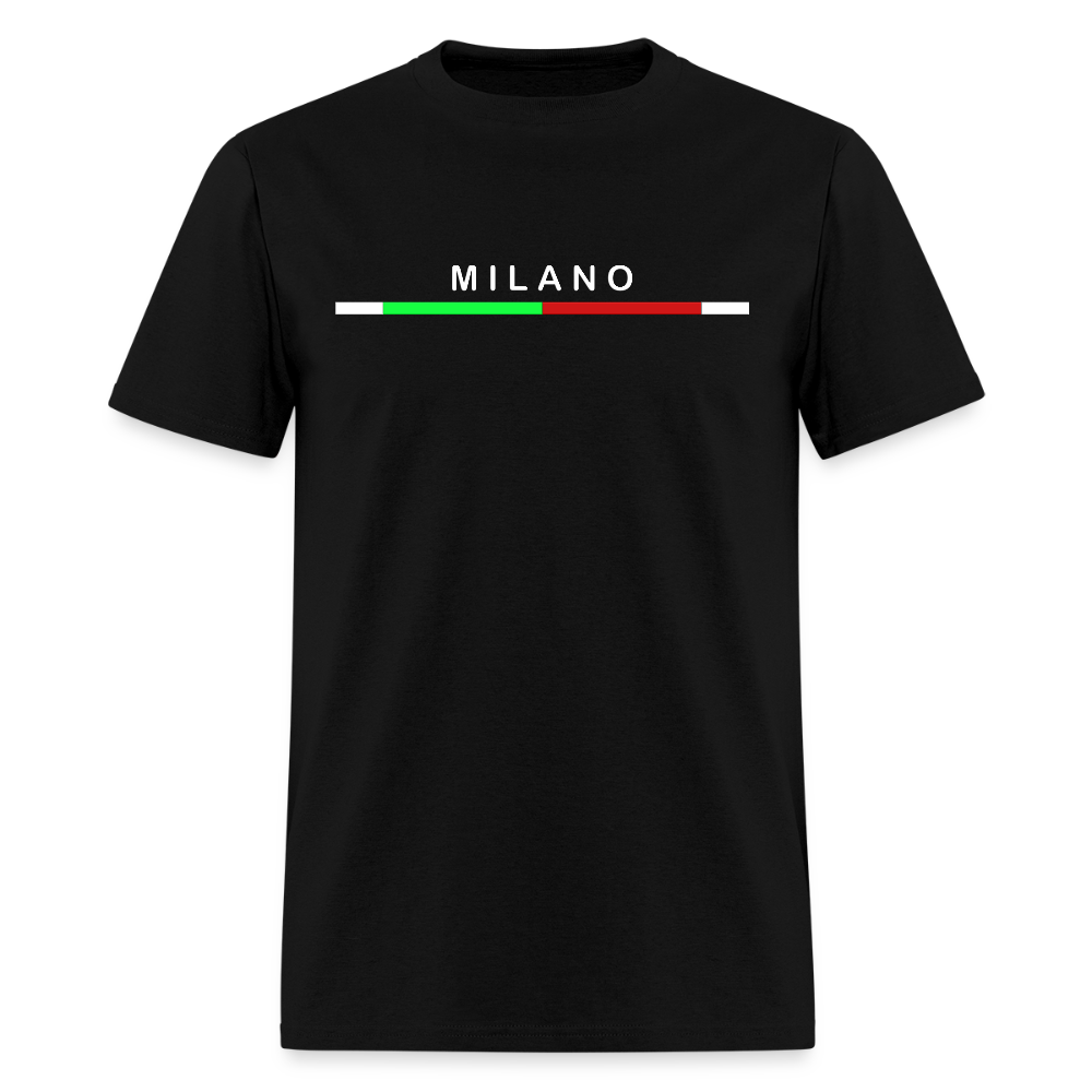 Milano Shirt, Milan T-Shirt, Vacation Holiday Milano Shirt,   Italia T-Shirt, Italian Flag shirt, Italian Gift Idea, Italy T-shirt, Great Gift for Dad, Birthday Gift idea, Father Day Gift, Mothers Day Gift, Gift For Him, Gift For Her, Italy Gift Idea - black