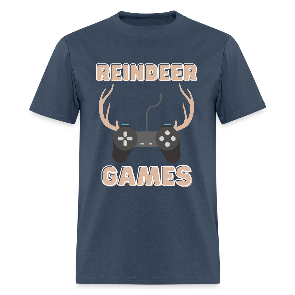 Reindeer Games Shirt, Christmas Gifts, Holiday Party, Funny Christmas Shirt, Family Christmas Shirts, Funny Holiday, Christmas Game Tee, This Guy Christmas Shirt -  blue dusk