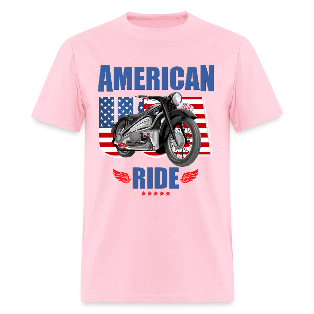 American Ride Shirt, Motorcycle Shirt, Biker Shirt, Motorcycle Gift, Motorcycle Tshirt, Motorcycle Shirts, Motorcycle T Shirt, Biker Shirts - pink