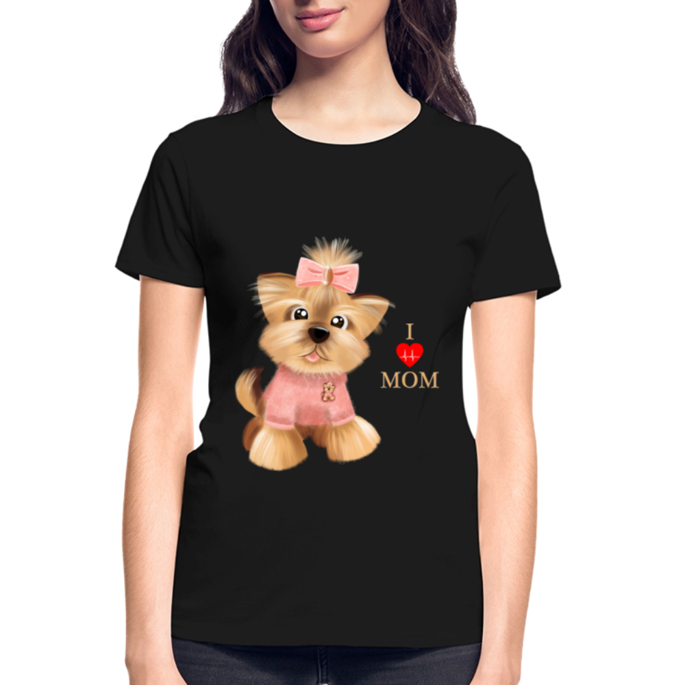 Dog Lover Shirt, Dog Mama Shirt, I Love Mom Dog Shirt, Funny Dog Lover Shirt, Cute Dog Shirt, Dog Dad Shirt, Dog Mom Shirt, Gift For Her - black