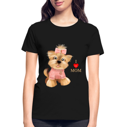 Dog Lover Shirt, Dog Mama Shirt, I Love Mom Dog Shirt, Funny Dog Lover Shirt, Cute Dog Shirt, Dog Dad Shirt, Dog Mom Shirt, Gift For Her - black