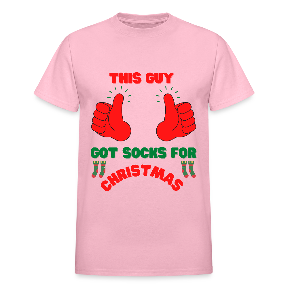 This Guy Got Socks For Christmas Shirt, Christmas Gifts, Holiday Party, Funny Christmas Shirt, Family Christmas Shirts, Funny Holiday, Christmas Socks Tee, This Guy Christmas Shirt - light pink