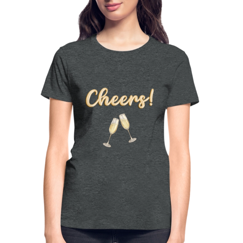 Cheers Shirt, New Years Shirt, Nye Shirt, Gold Glitter New Years Shirt, Women New Years Eve Shirt, NYE, NYE Shirt, New Year New Me Shirt - deep heather