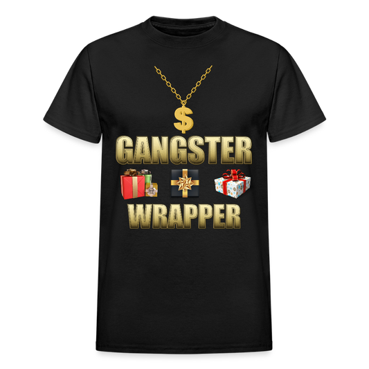 Funny Christmas Shirt, Gangster Wrapper Shirt, Gangsta Wrapper T-Shirt, Gangsta Wrapper Tshirt, Gangsta Wrapper Shirt, Funny Christmas Shirt, Wrapping Shirt - black