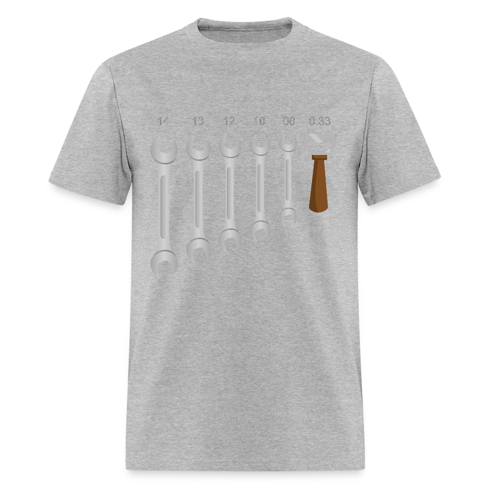 Mechanic Shirt, Wrench Shirt, Handyman Gift, Sarcastic Shirt, Tools Shirt, Dad Gift, Engineer Gift, Car Shirt, Bottle Opener Shirt, Gifts For Him, - heather gray