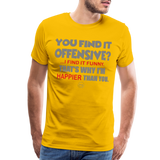 You Find It Offensive Shirt, Offensive Shirt, Adult Humor, Offensive SVG, Offensive T-Shirt, Insult Shirt, Funny Shirt, Fuck You, Funny Sayings, Gift For Him, Gift For Her, Offensive T Shirt, Gift For Dad - sun yellow