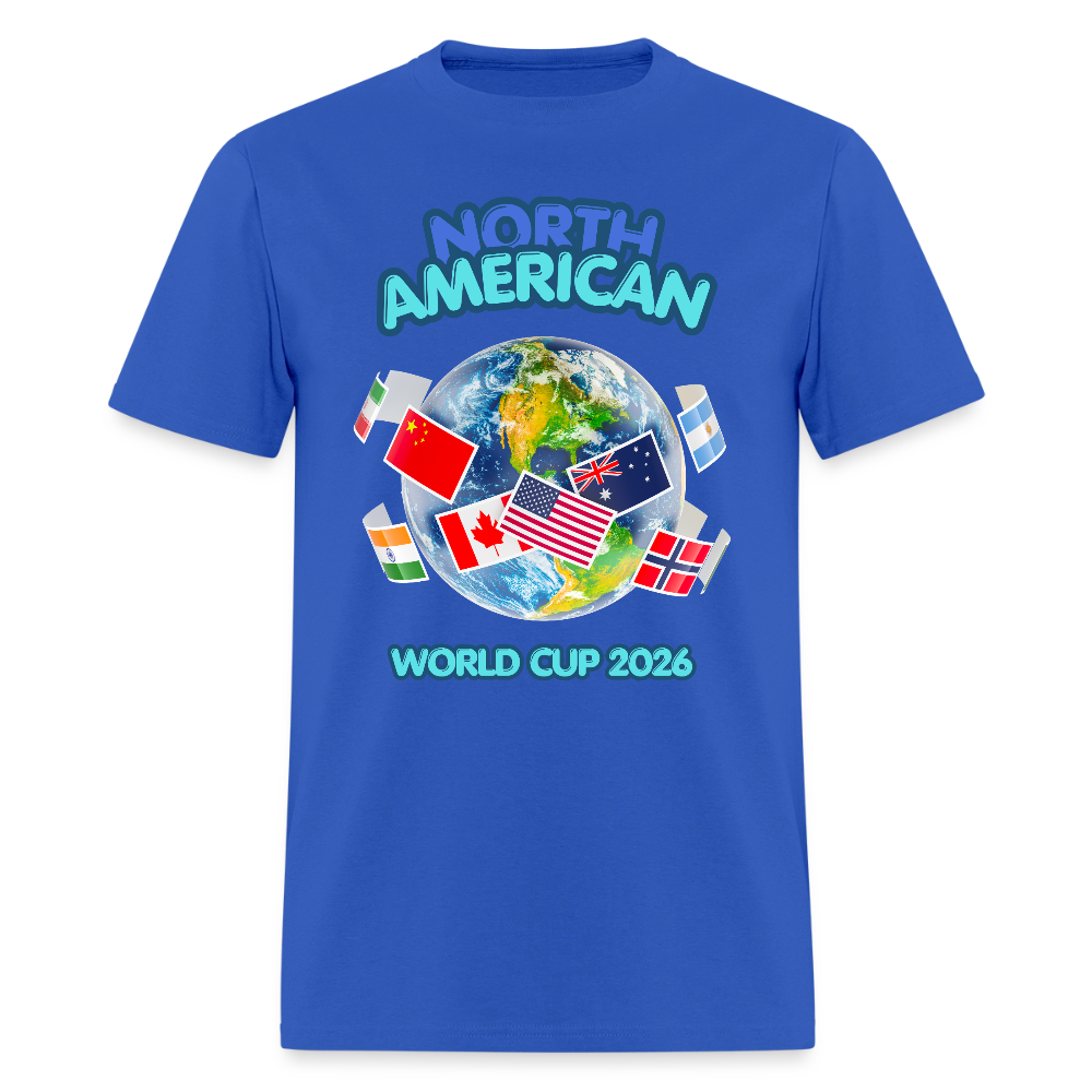 North American World Cup Shirt, World Cup 2026, Soccer Football Fans, North American World Cup, Soccer Shirt, World Cup, Football Shirt, 2026 World Cup Shirt, Game Day Shirt, World Cup Trophy - royal blue
