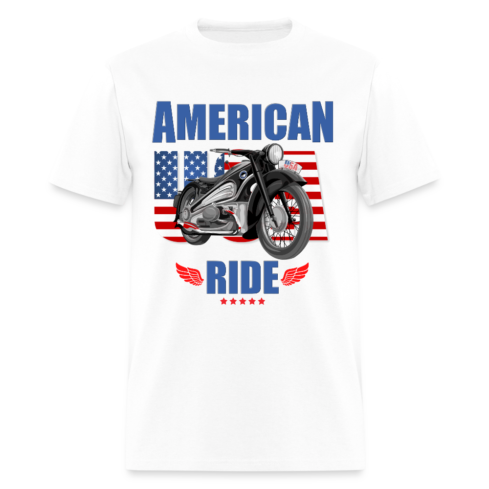American Ride Shirt, Motorcycle Shirt, Biker Shirt, Motorcycle Gift, Motorcycle Tshirt, Motorcycle Shirts, Motorcycle T Shirt, Biker Shirts - white