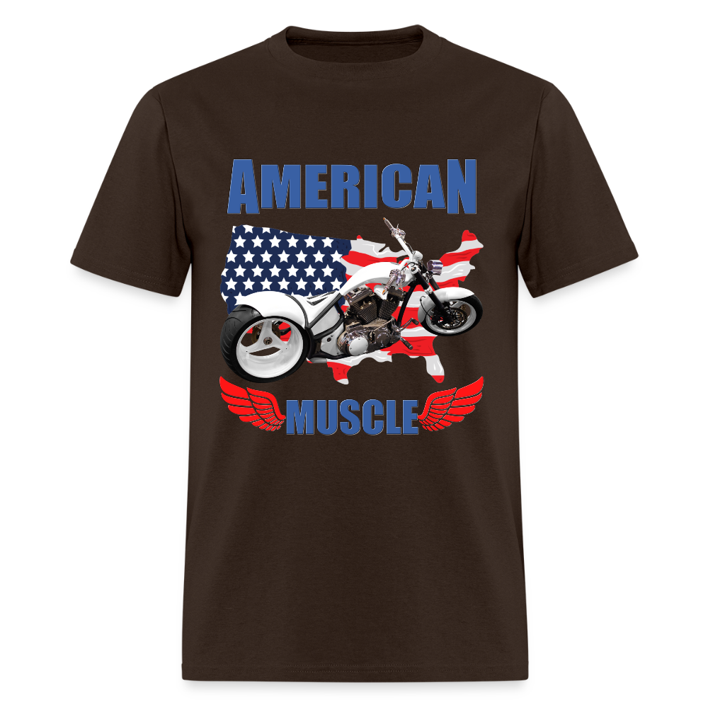 American Muscle Shirt, Motorcycle Shirt, Biker Shirt, Motorcycle Gift, Motorcycle Tshirt, Motorcycle Shirts, Motorcycle T Shirt, Biker Shirts - brown
