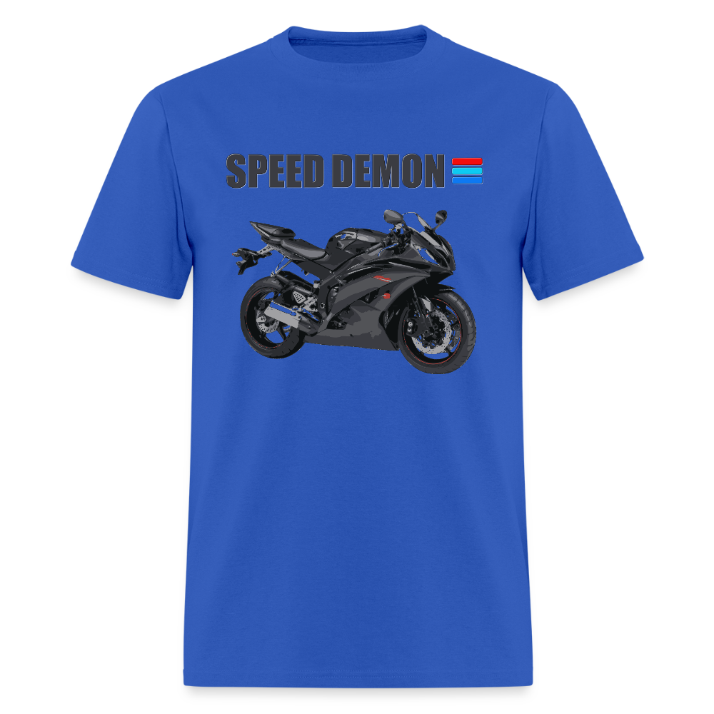 Motorcycle Shirt, Biker Shirt, Motorcycle Gift, Speed Demon Shirt, Motorcycle Tshirt, Motorcycle T Shirt, Racing Shirt, Sports Bike Shirt, - royal blue