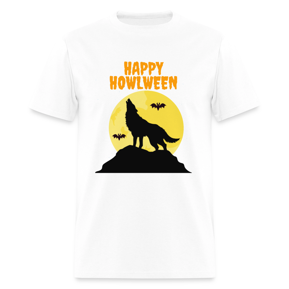 Happy Howlween, Happy Halloween, Monster, Trick Or Treat, Halloween, Spooky, Scary, Skull, Men's Premium T-Shirt - white